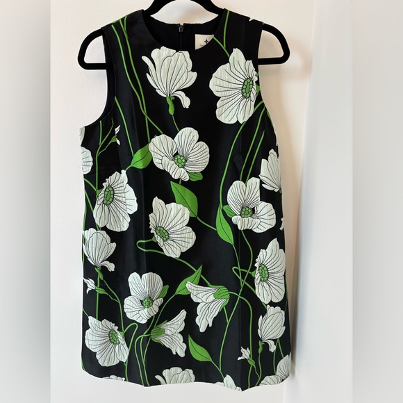 Tuckernuck Water Lilies Marlowe Dress Black Floral - Picture 2 of 5